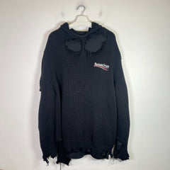 Balenciaga Campaign Destroyed Layered Knit Hoodie