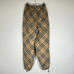 Burberry SS25 Check Twill Track Pants Size L
