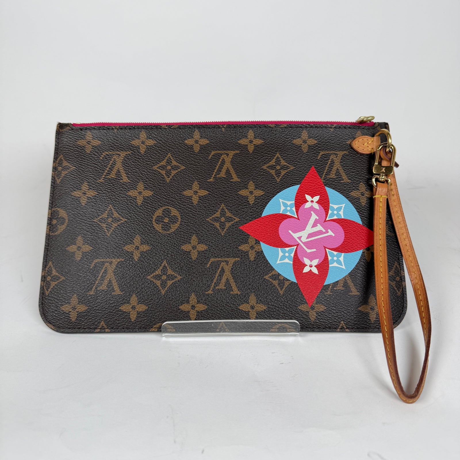 Louis Vuitton Monogram Travel Stickers Neverfull Pouch