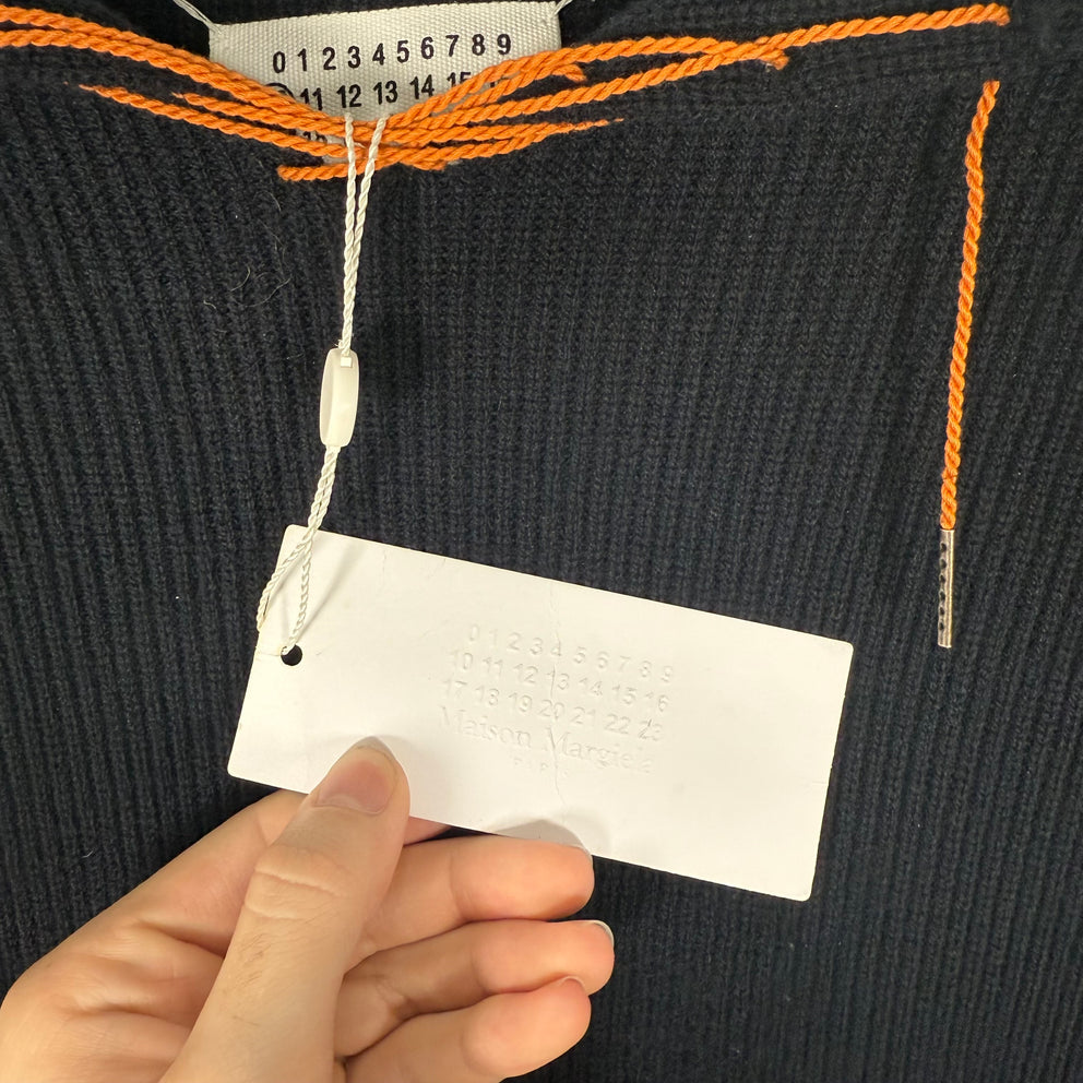 Maison Margiela Navy/Orange Knit Sailor Jacket Size L