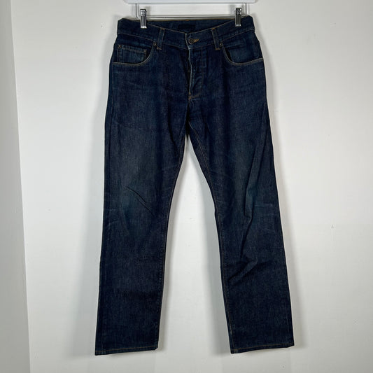 Prada Blue Raw Denim Jean Size 32