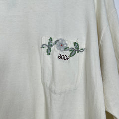 Bode Sequin Applique White T-Shirt Size XL