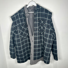 Balenciaga Doubled Layered Flannel Jacket Size XL