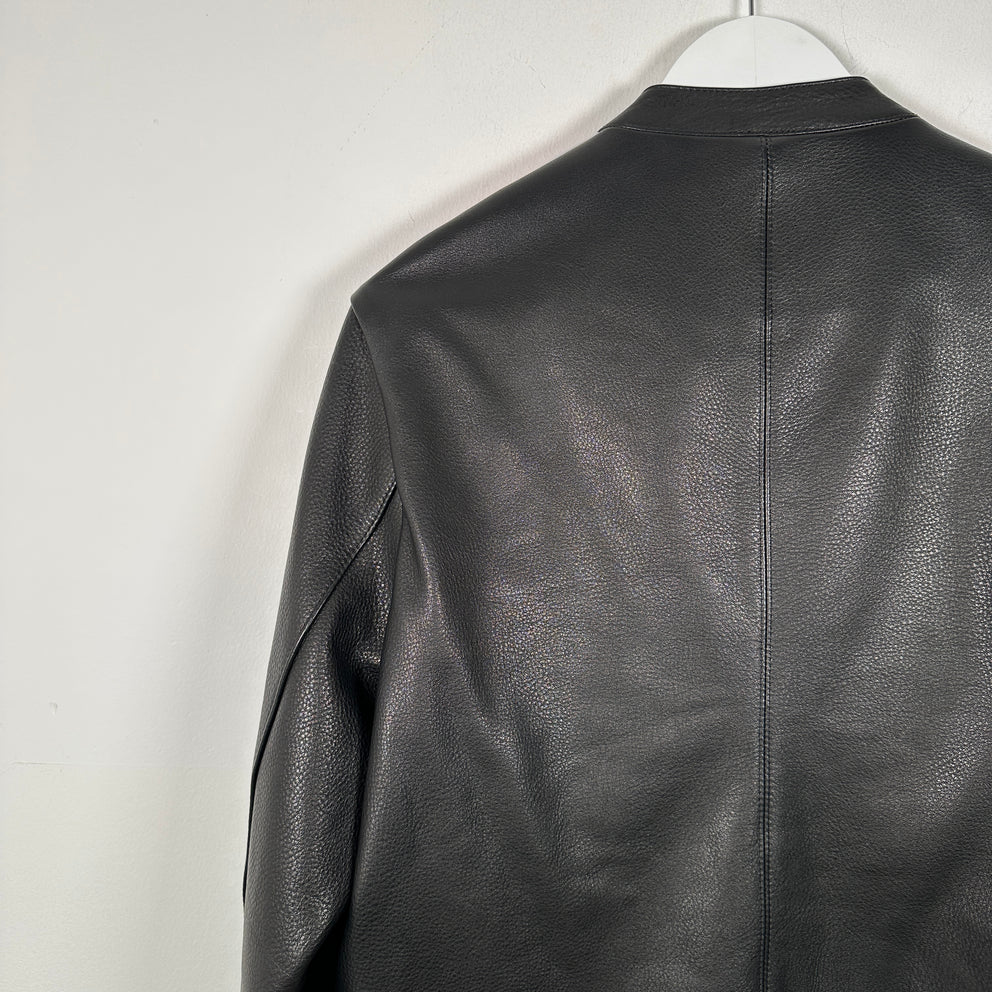 Chrome Hearts Single Riders Cemetery Leather Jacket Size M