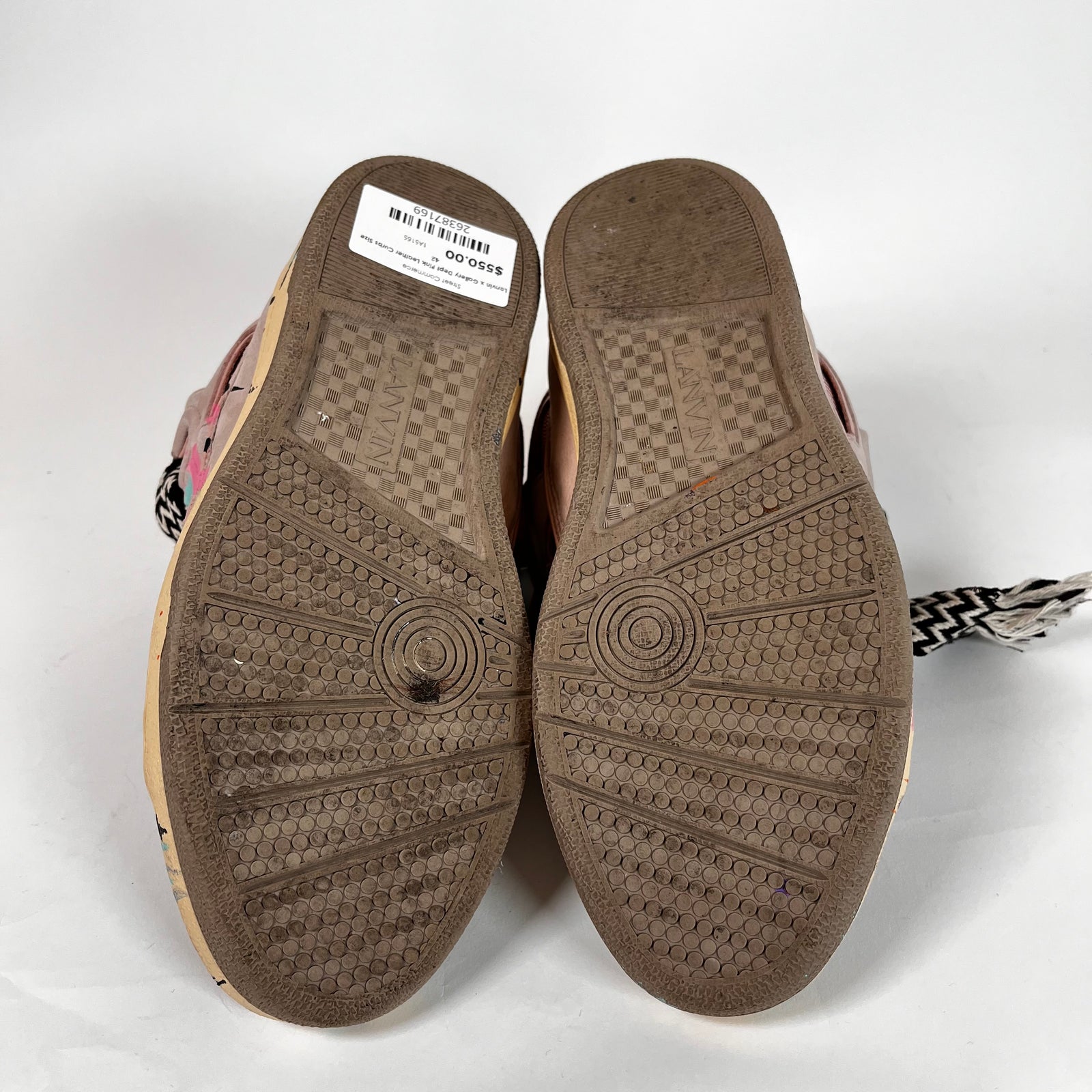 Lanvin x Gallery Dept Pink Leather Curbs Size 42