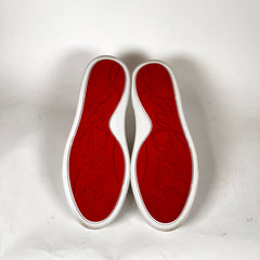 Christian Louboutin White Low Top Sneaker Size 40