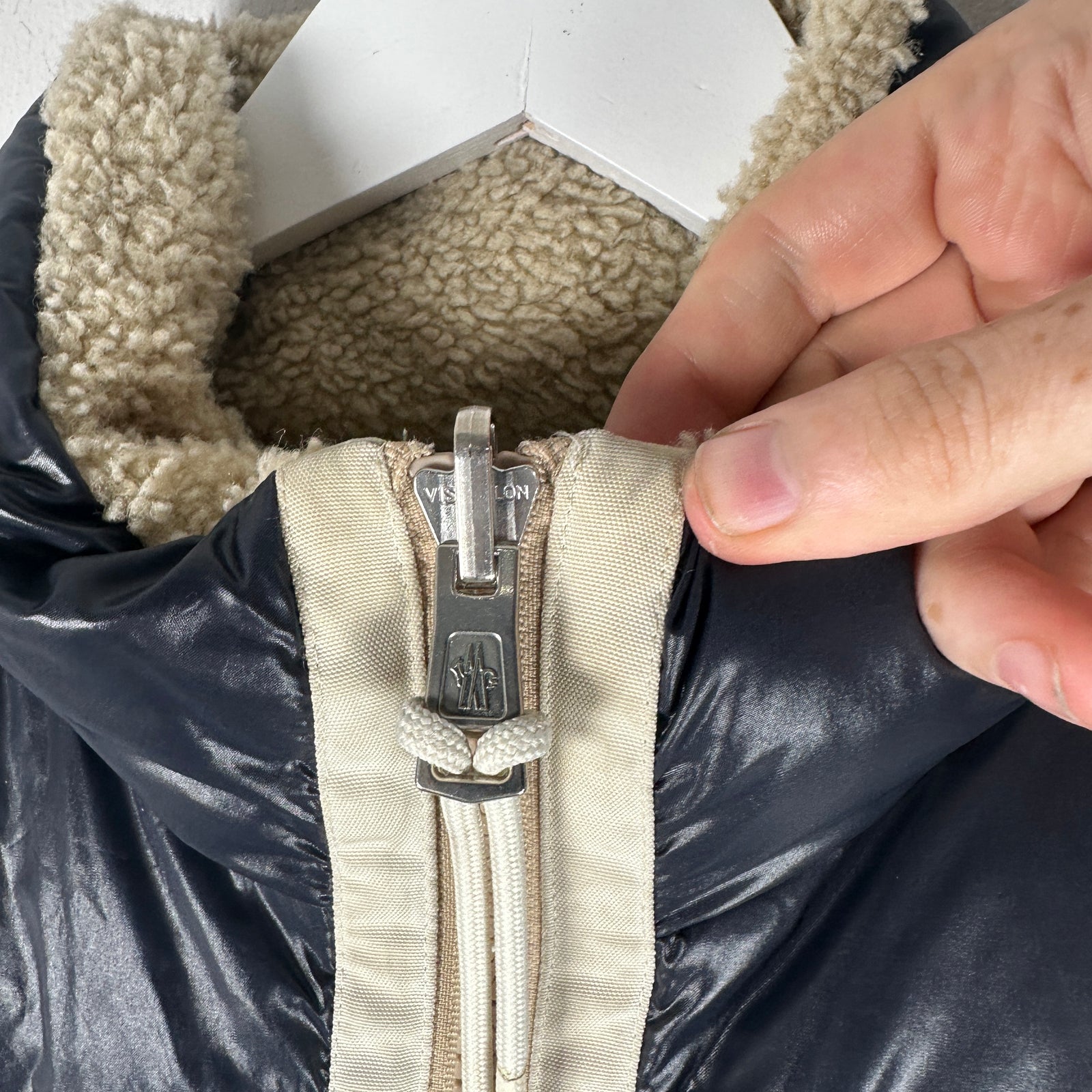 Moncler Navy Reversible Puffer Size M
