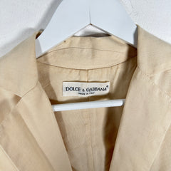 Dolce Gabbana Linen Vest Size S