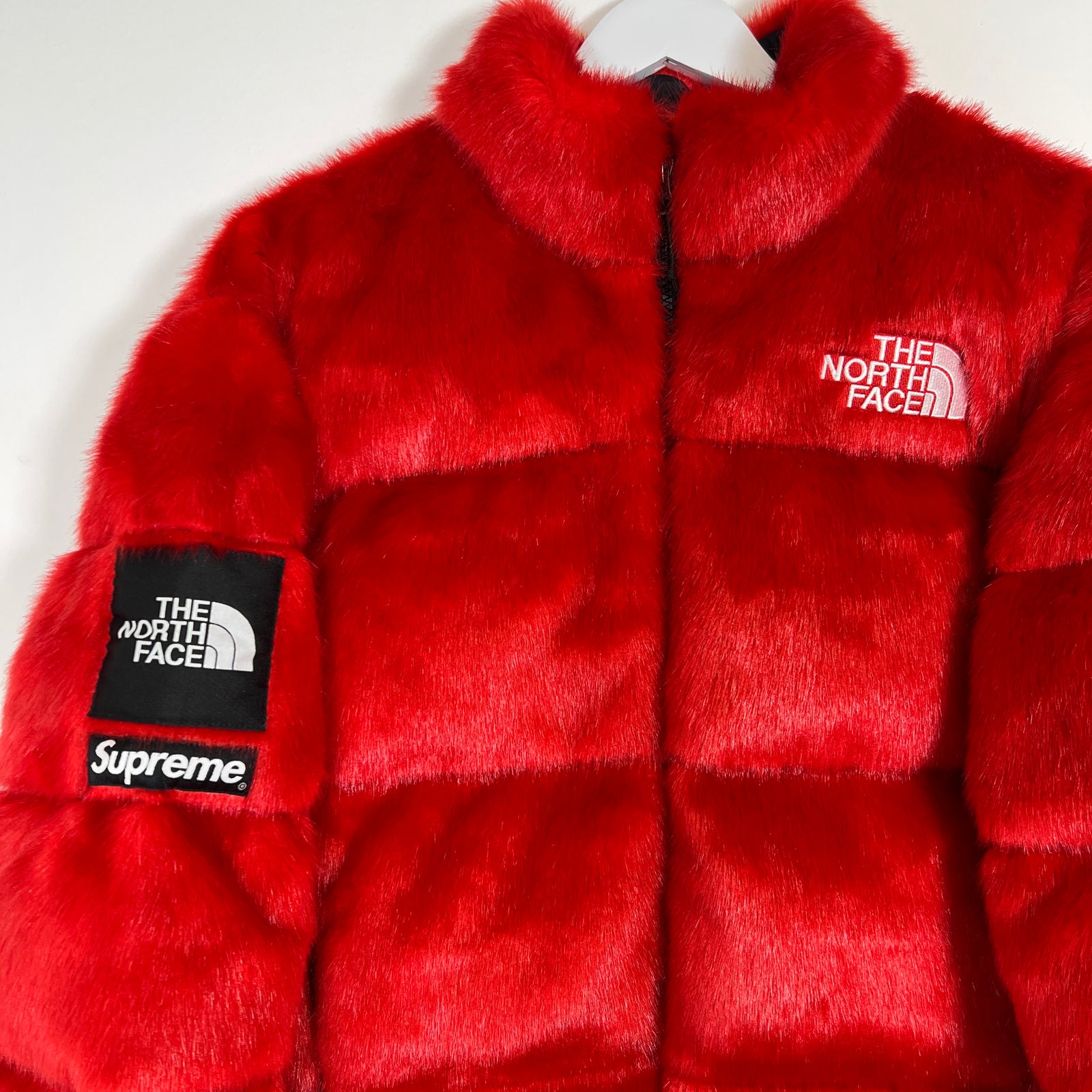 Supreme Fux Fur Red Jacket Size L