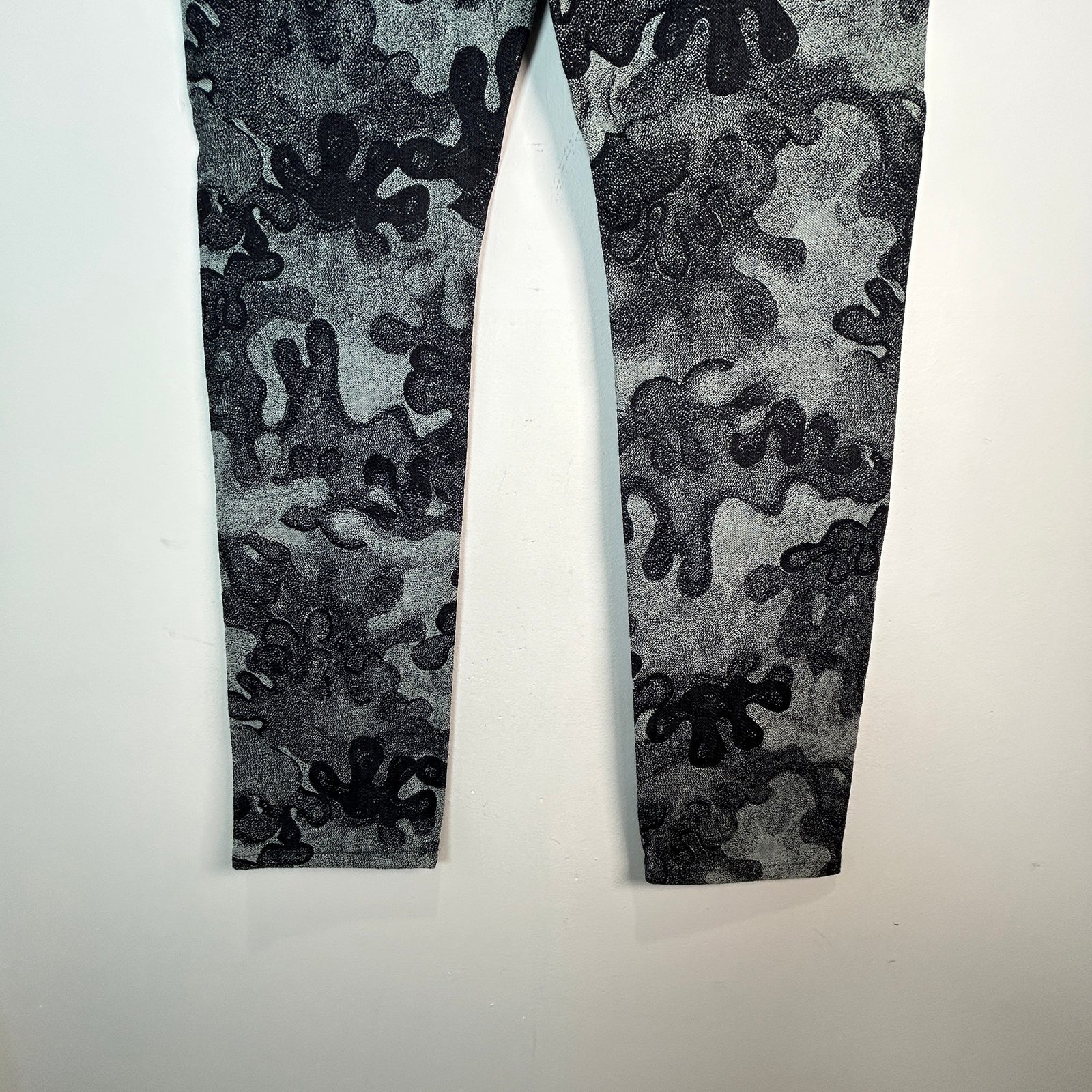 Dior x Peter Doig Grey Camo Jeans Size 30