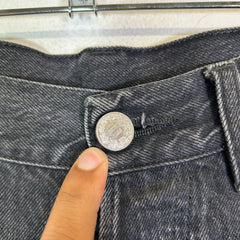 Vetements Black Denim Cut Off Shorts