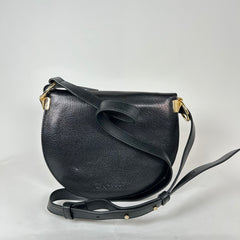 JW Anderson Black Leather Latch Crossbody Bag