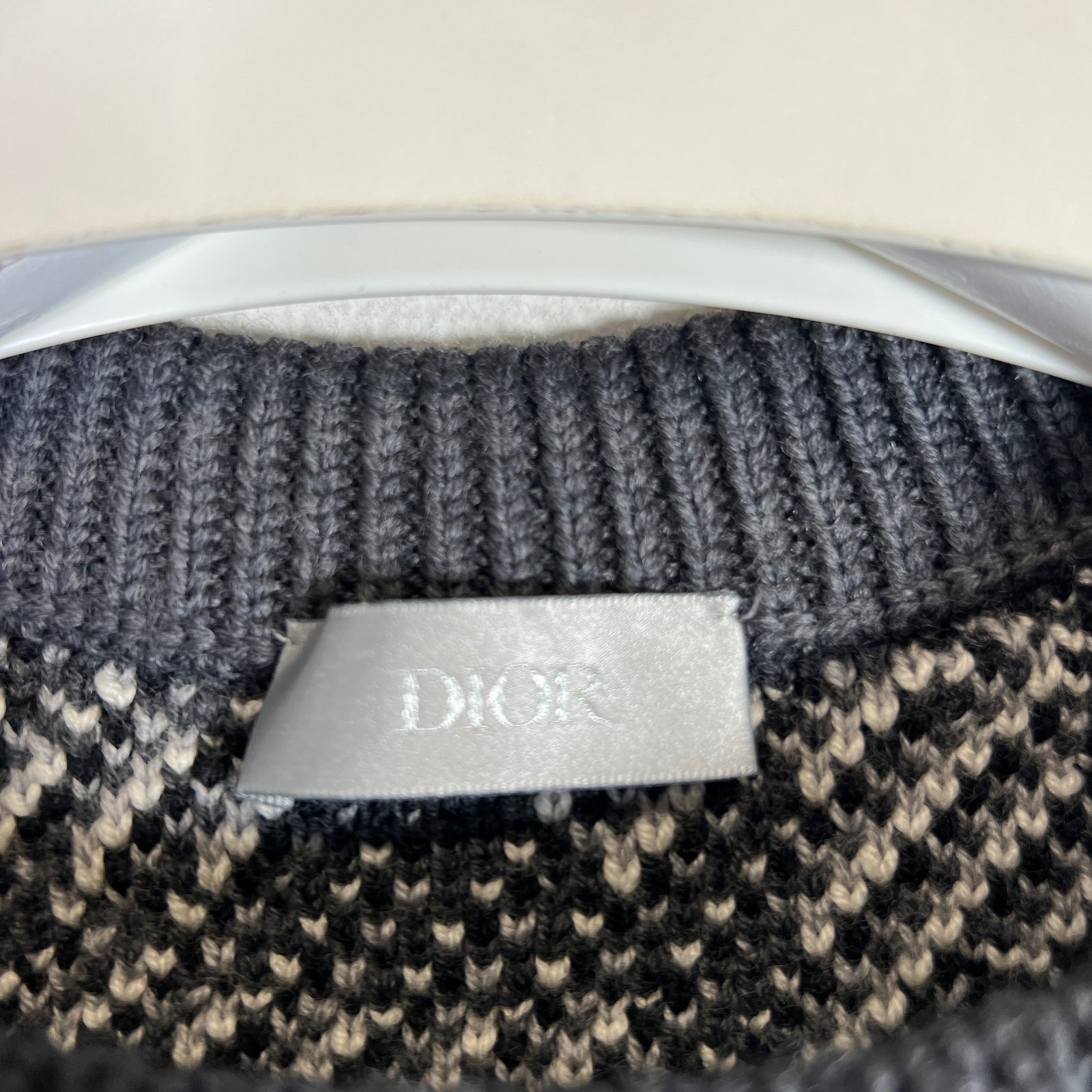 Dior Wool Oblique Trotter Intarsia Monogram Sweater