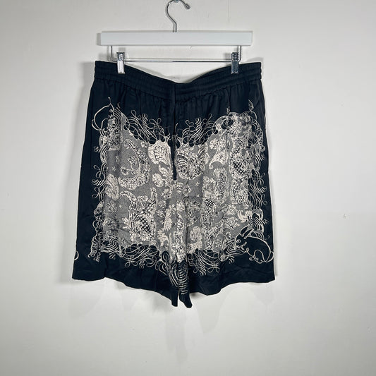 Acne Studios Patterned Viscose Shorts Size XL