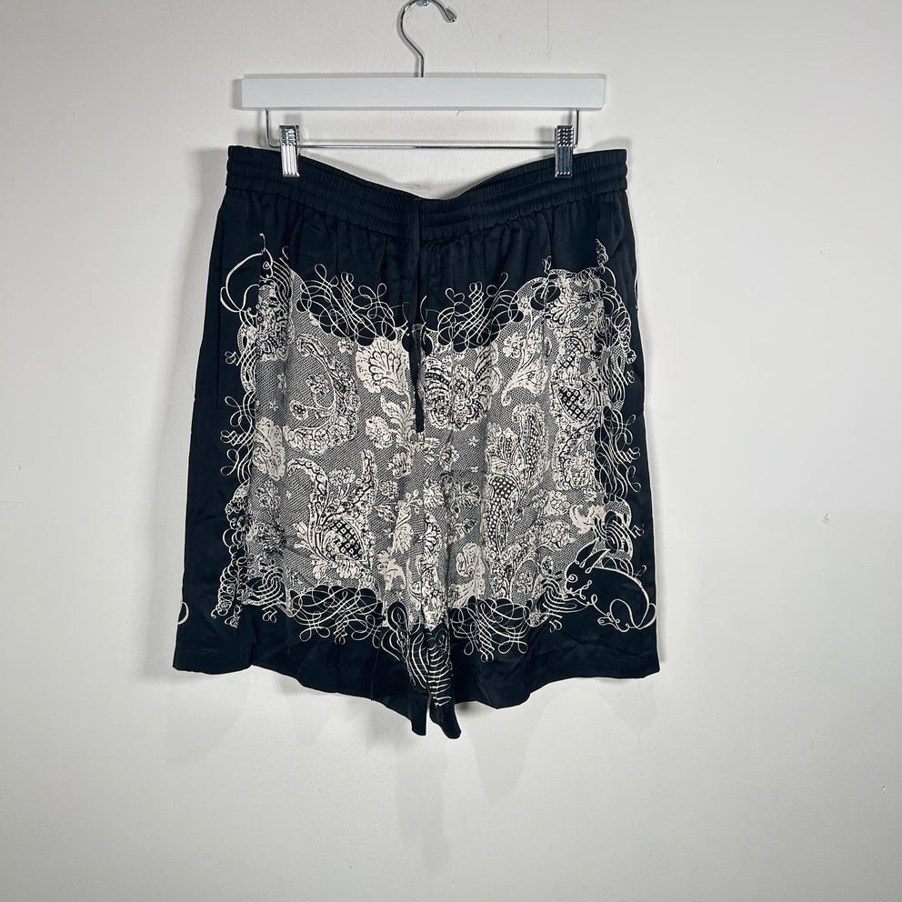 Acne Studios Patterned Viscose Shorts Size XL