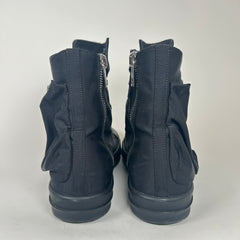 Rick Owens Black Cargo Ramones Size 10