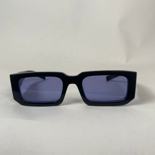Prada Black Geometric Rectangular Sunglasses