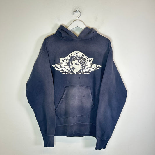 Saint Michael Navy 'Angel Of Death' Hoodie Size L