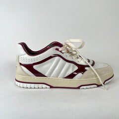 Gucci White/Maroon Re-Web Sneaker Size GG 11