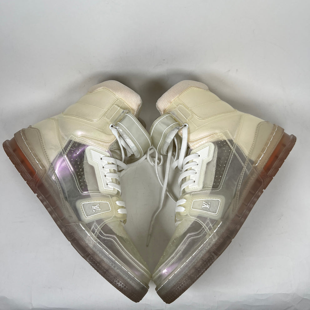 Louis Vuitton Transparent Sky 408 High Top Trainers Size LV 8.5