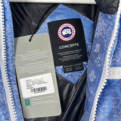 Canada Goose x Concepts Blue Bandana Puffer Jacket Size XL