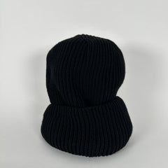 Versace Cursive Logo Knit Beanie