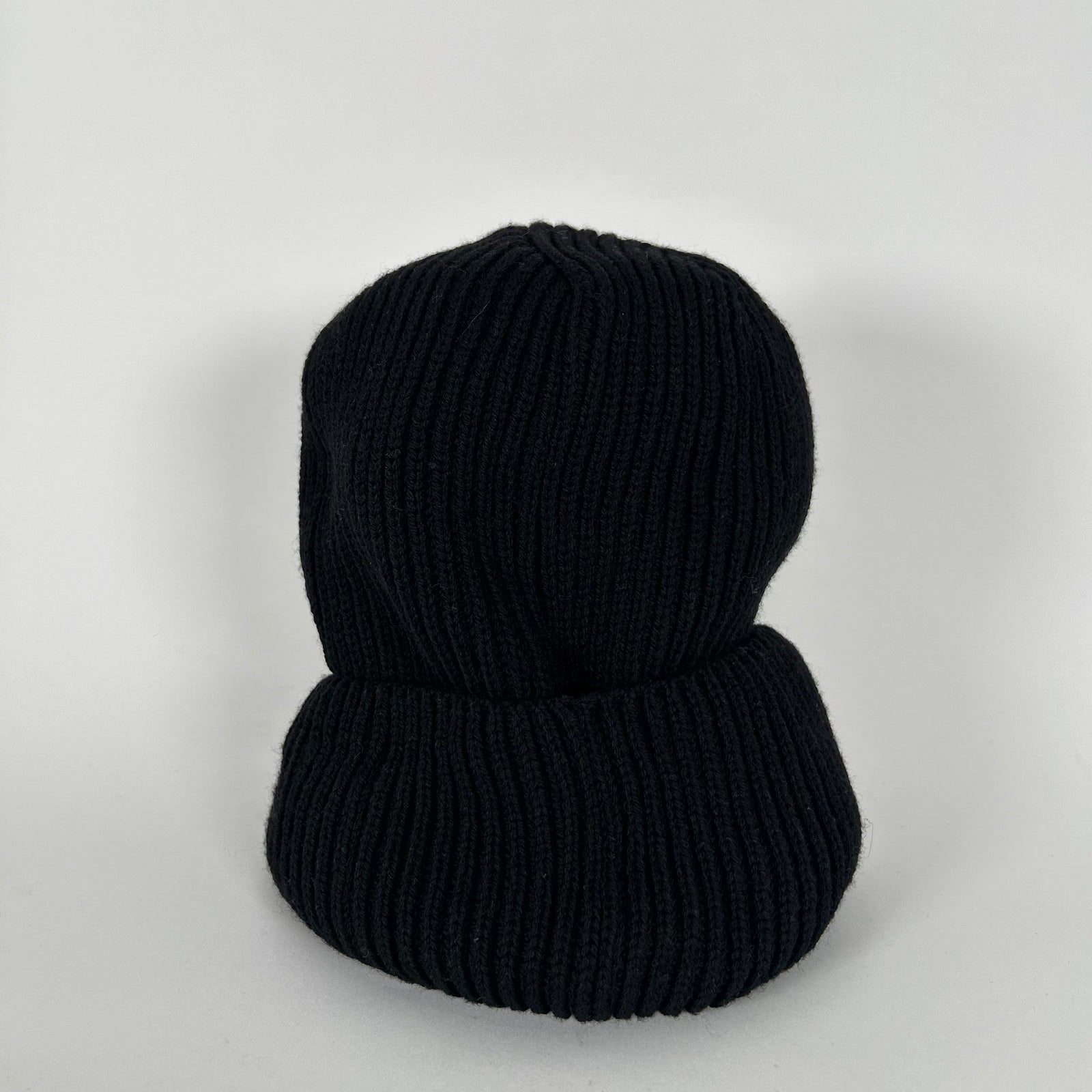 Versace Cursive Logo Knit Beanie