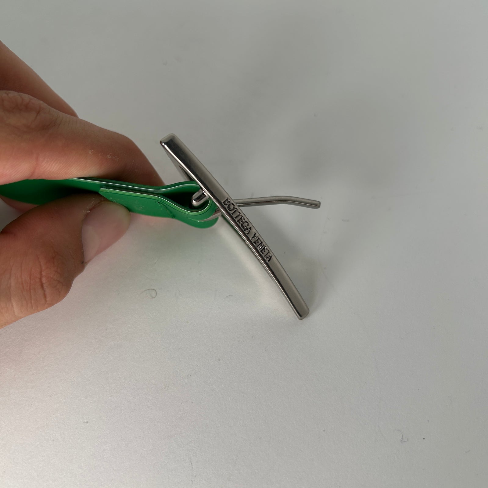 Bottega Veneta Skinny Rubber Belt Size 42