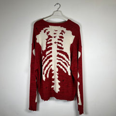 Kapital 7G Knit Red Skeleton Size L