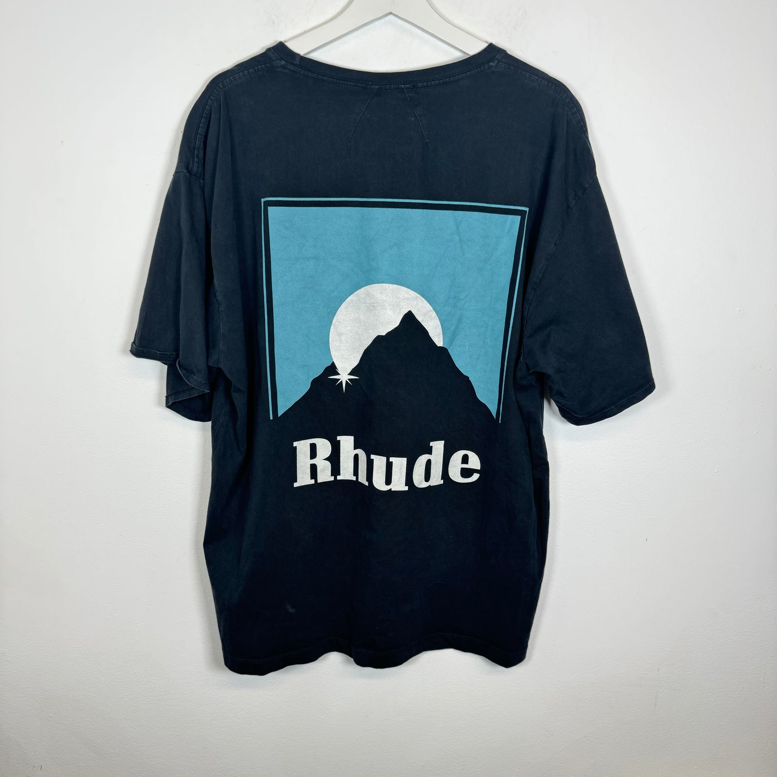 Rhude Black/Teal Moonlight Tee Size XL