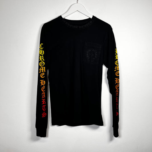 Chrome Hearts Black Gradient LS Tee Size S