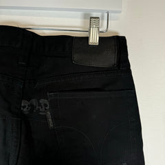 Hysteric Glamour Black Skull Y2K Skinny Jeans Size 27