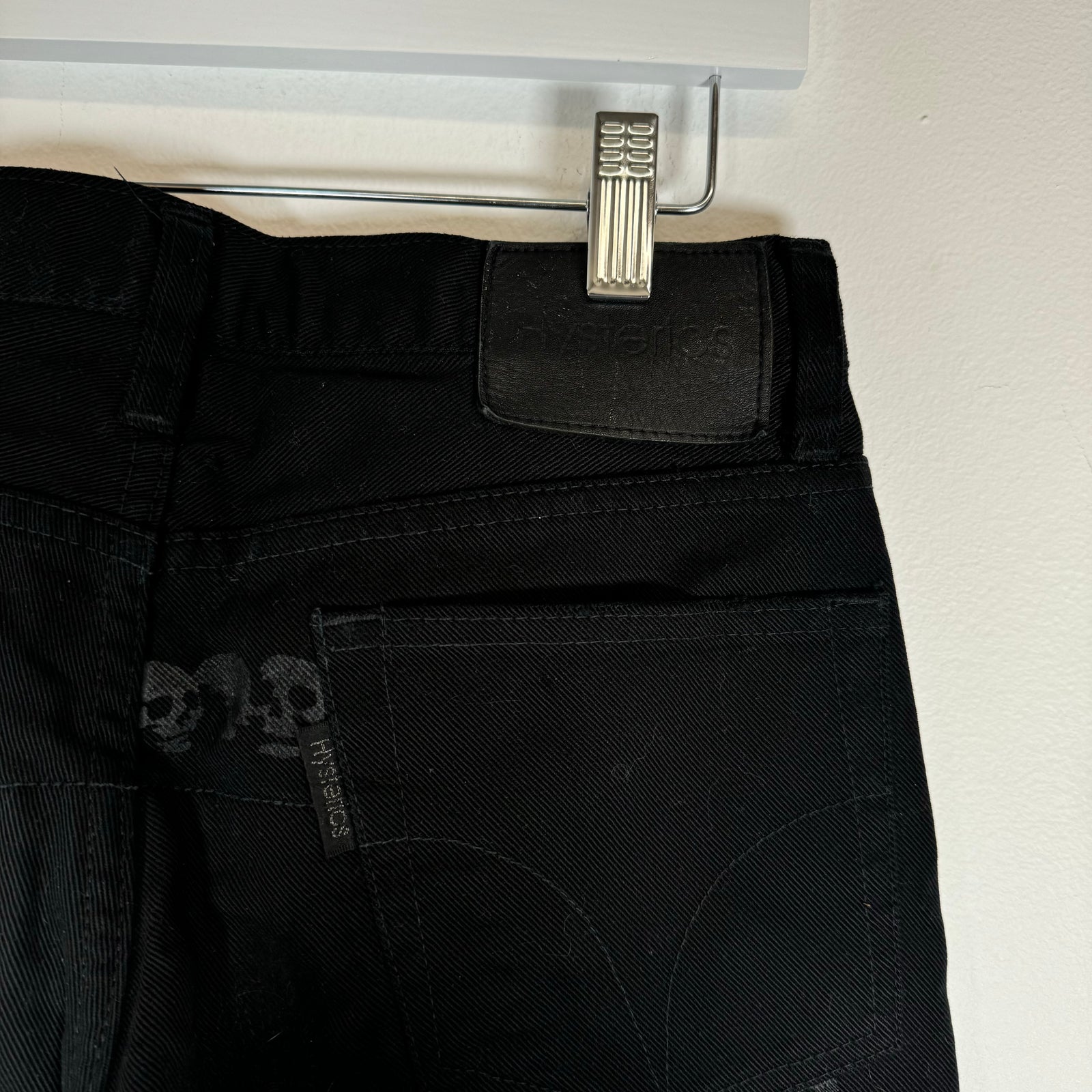 Hysteric Glamour Black Skull Y2K Skinny Jeans Size 27