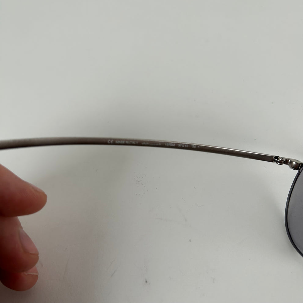 Christian Dior Homme Silver Aviator Sunglasses