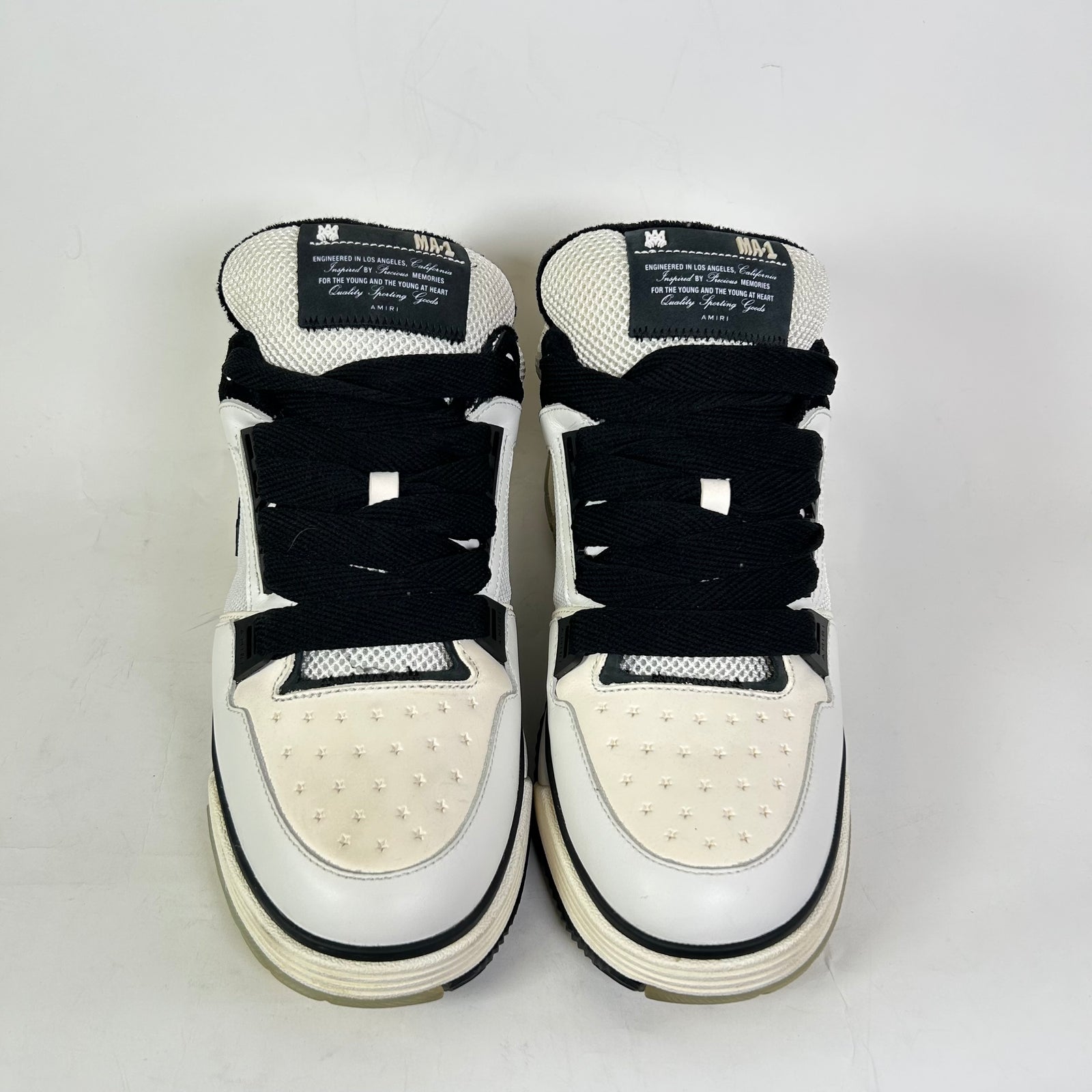 Amiri White/Black MA-1 Sneaker Size 46