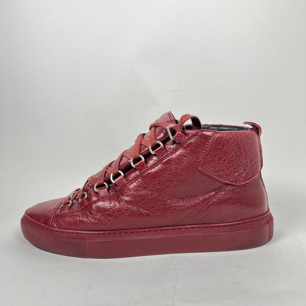Balenciaga Burgundy Arena Size 40
