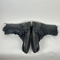 Ernesto Dolani Black Leather Lace Boots Size 10