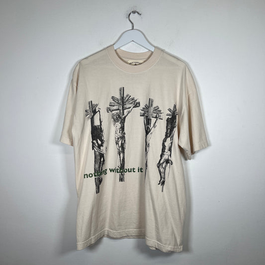 Vertebrae Cream "Nothing Without It" T-shirt Size M