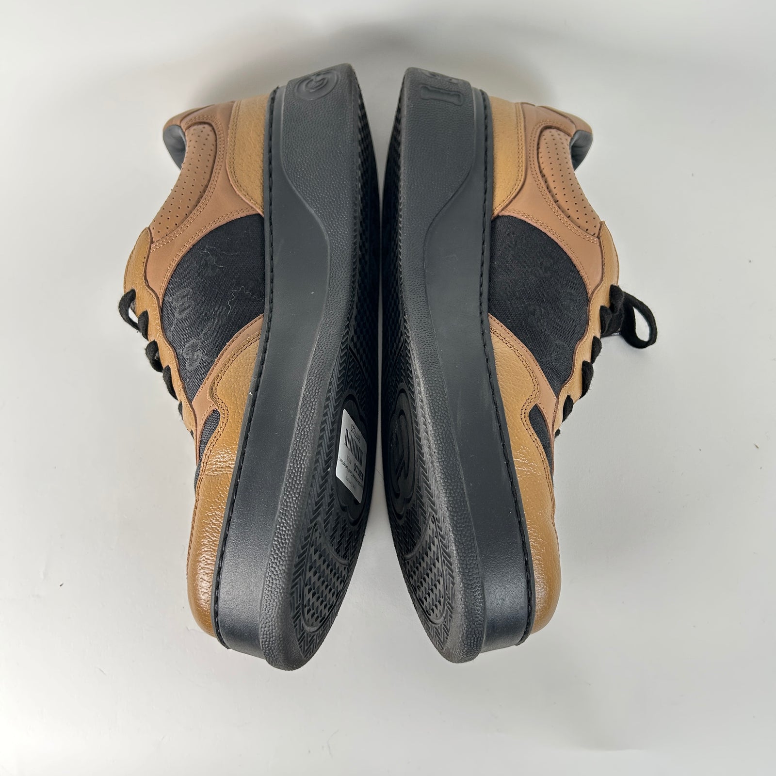 Gucci GG Embossed Camel Low Top Size 11