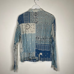 Kapital Blue Paisley Patchwork Shirt Size XL
