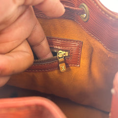 Louis Vuitton Brown Petit Noe Drawstring Bag