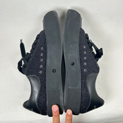 Alexander McQueen Black Glitter Low Sneaker Size 12