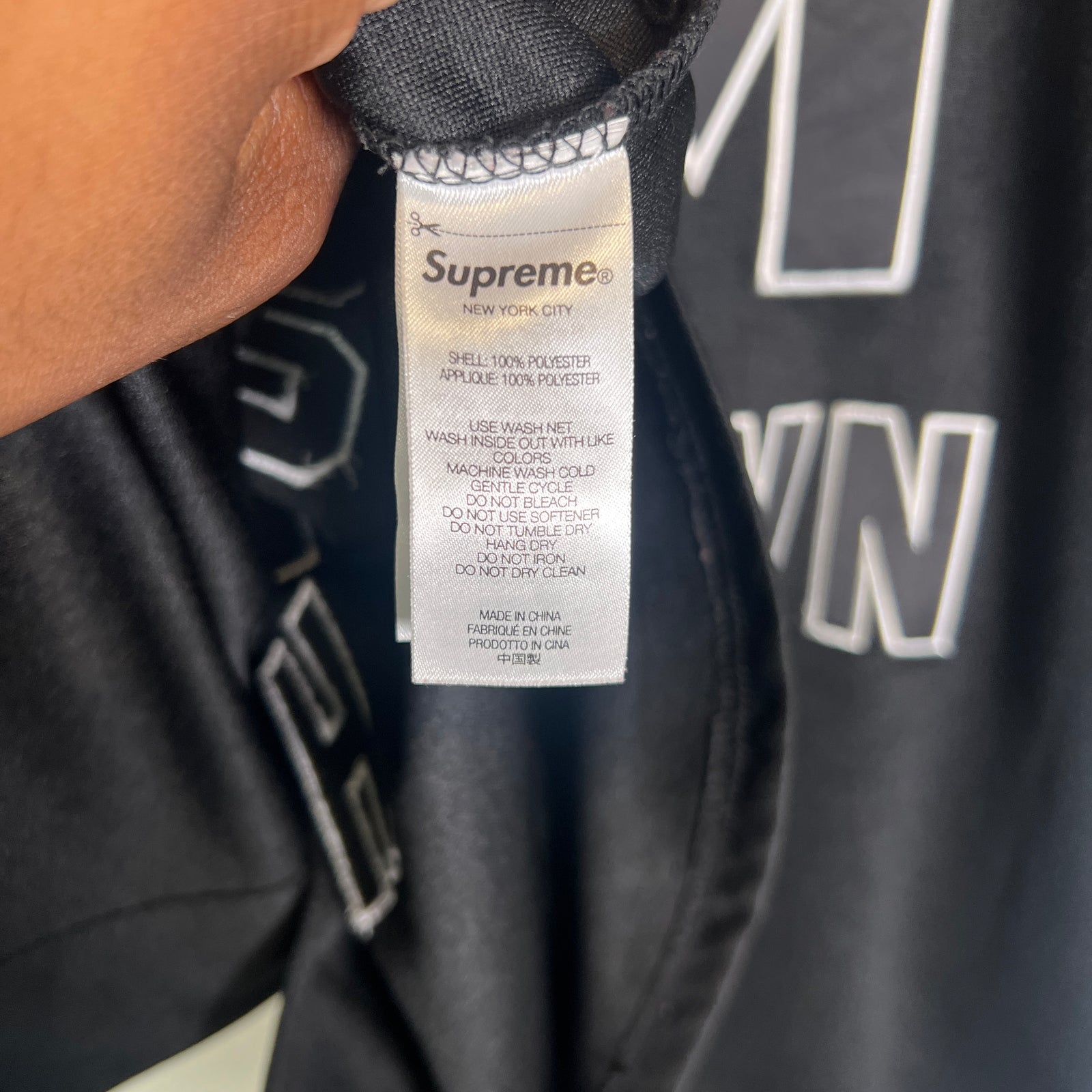 Supreme x Mitchell & Ness Downtown Hell Jersey