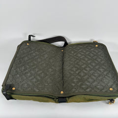 Louis Vuitton Mini Sac Maman Green Canvas Monogram Strap Bag