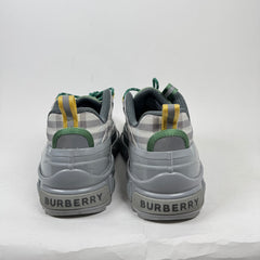 Burberry Grey/Green Check Arthur Sneaker Size 44