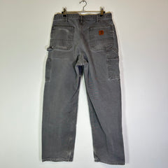 Carhartt Grey Thrashed Double Knee Carpenter Pants