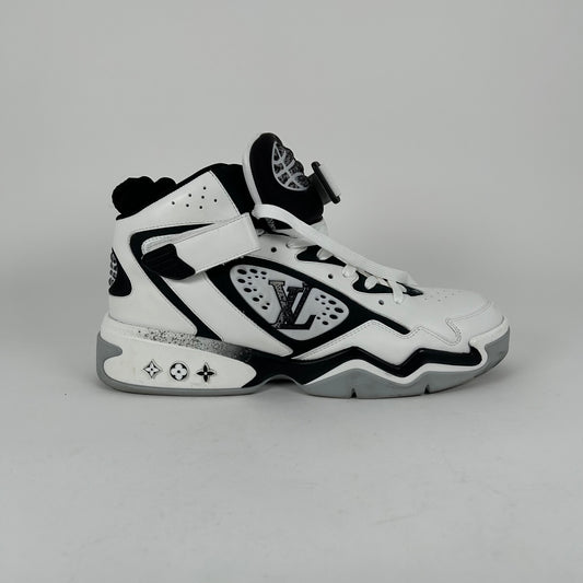 Louis Vuitton White/Grey Basketball Trainers  Size LV 9
