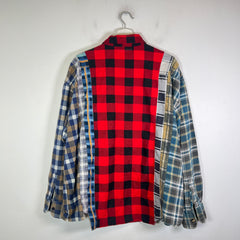 Needles Rebuild 7 Cuts Wide Flannel Shirt Size XL