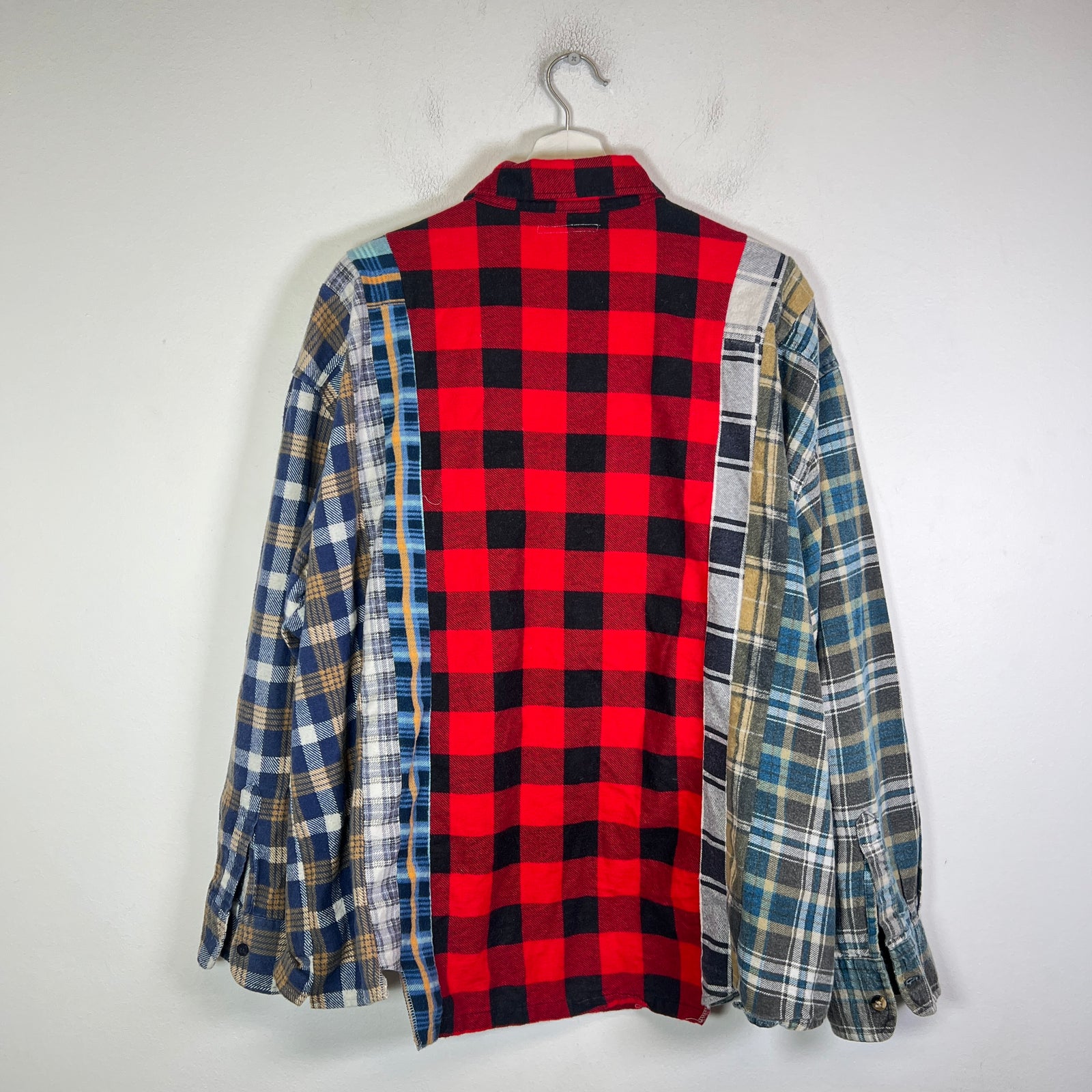 Needles Rebuild 7 Cuts Wide Flannel Shirt Size XL