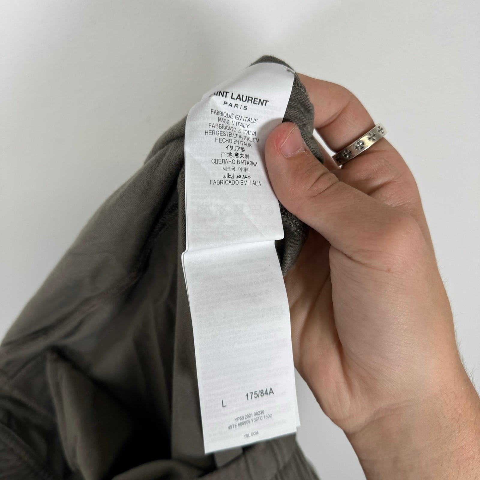 Saint Laurent Taupe Jogging Pants Size L